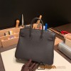 Hermes Birkin 25cm togo 37/Gold & 46 /Ebene Silver Hardware Full Handmade 160