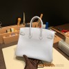 Hermes Birkin 25cm togo 7R /Azur Gold Hardware Full Handmade 163