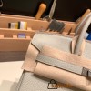 Hermes Birkin 25cm togo 80/ Pearl Grey Silver Hardware Full Handmade 166