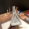 Hermes Birkin 25cm togo 80/Pearl Grey  Gold Hardware Full Handmade 167