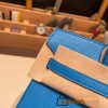 Hermes Birkin 25cm Chevre 0F /Blue Frida Silver Hardware Full Handmade 168