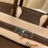 Hermes Birkin 25cm Chevre 41/Havane & 37 /Gold Gold Hardware Full Handmade 171