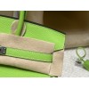 【Birkin Bag 】Togo 25cm 6R Kiwi   Silver 