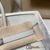 【Birkin Bag 】Togo 25cm Gris Neve  OW Silver 