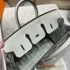 【Birkin Bag 】Togo 25cm Gris Neve  OW Silver 