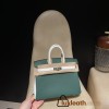 【 HERMES】Birkin 25 Z6 Malachite   Togo  Silver