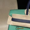 【 HERMES】Birkin 25 Epsom  1K  Bambou   ×73 Blue Saphir  Gold 
