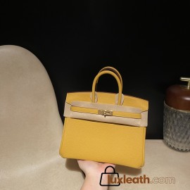 【 HERMES】Birkin 25 Togo  9D Jaune Ambre 