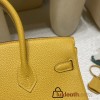 【 HERMES】Birkin 25 Togo  9D Jaune Ambre Silver