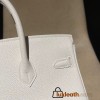 【 HERMES】Birkin 25 Togo  01 White  Gold 