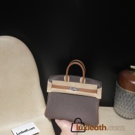 【NEW】 HERMES Birkin 25 Togo  46 Ebene   ×37 GOLD Silver