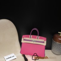 【NEW】 HERMES Birkin 25 Togo  5J Fuschia  ×P9 Anemone   Silver