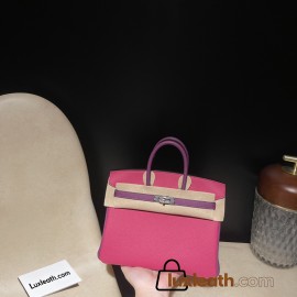 【NEW】 HERMES Birkin 25 Togo  5J Fuschia  ×P9 Anemone   Silver
