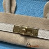 【NEW】 HERMES Birkin 25 Togo  P3 Blue du Nord ×10 Craie   Gold 