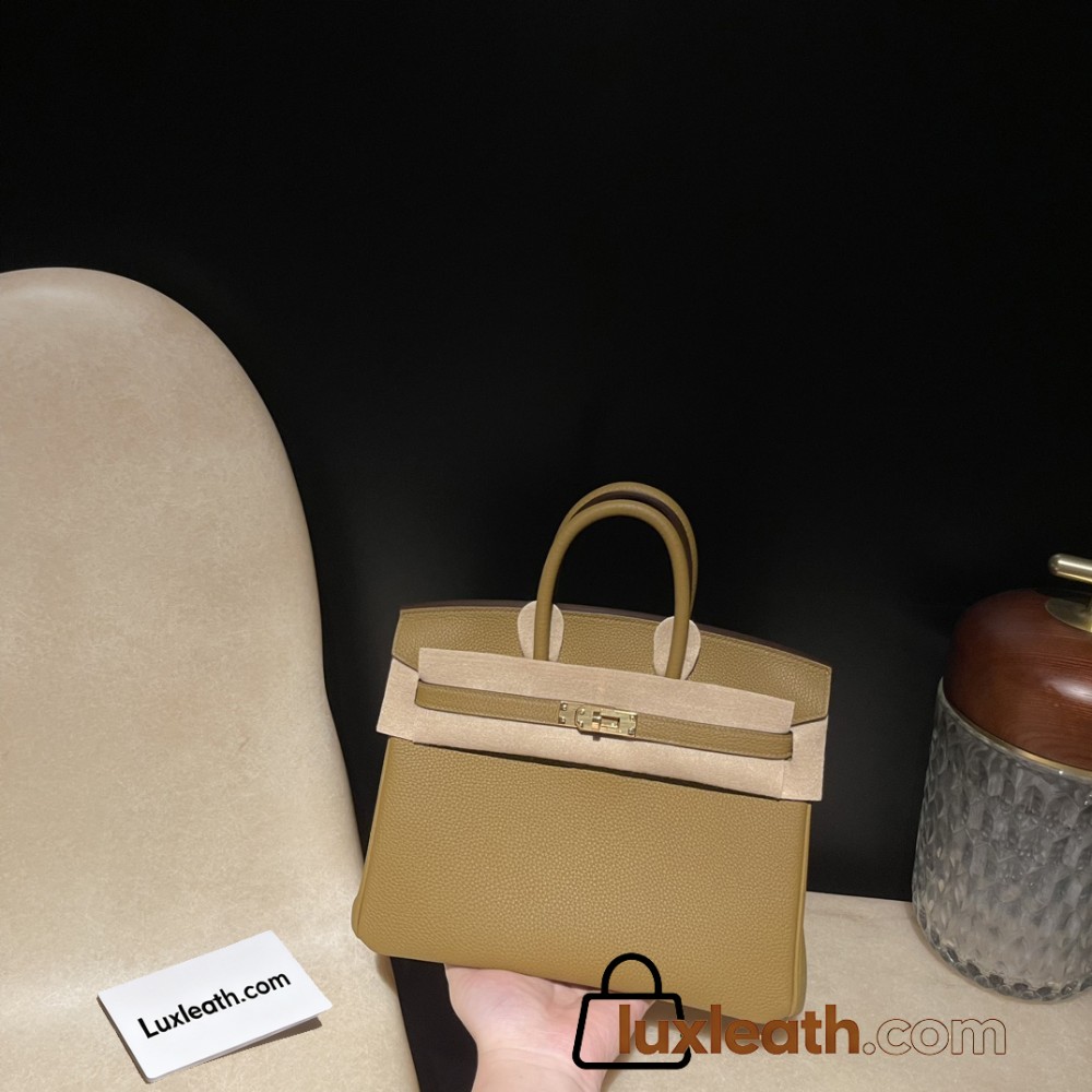 【NEW】 HERMES Birkin 25 Togo  U8 Bronze Dore Gold 