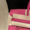 【NEW】 HERMES Birkin 25 Togo  E5 Rose Tyrien ×S3 Rouge Cœur Silver