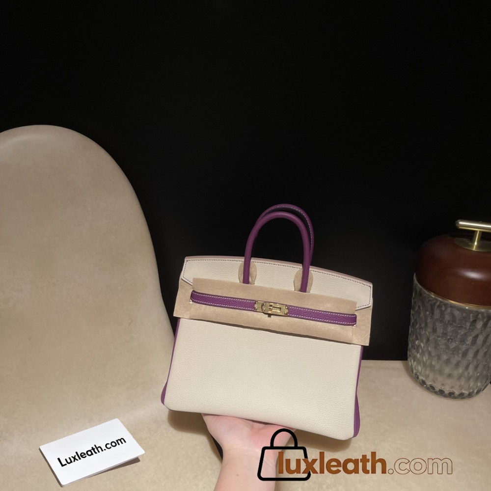 【NEW】 HERMES Birkin 25 Togo  10 Craie ×P9 Anemone    Gold 