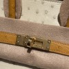 3C/Parchemin & 22/Saffron Rare Color Block 25cm Birkin｜Soft Material, Smooth Surface, Excellent Breathability, High Wear Resistance! Hermès Birkin Ostrich 25cm Gold Hardware  