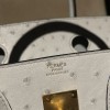 4Z Gold Hardware 4Z/Gris Mouette Hermès Birkin Ostrich 25cm High-End Custom-Made Birkin 30cm South African KK Ostrich  