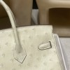 Hermès Birkin Ostrich 25cm Made-to-Order Shipment 25 Birkin South African KK Ostrich 3C/Parchemin Gold Hardware  