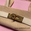 Hermes Birkin25 sellier Epsom X9 Mauve Sylvestre 10 Craie Epsom Full Handmade birkin25-w001