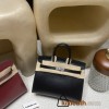 Hermès 25 Birkin Sellier Box  89 / NOIR  Silver Hardware  Full Hand-Stitching  Box  