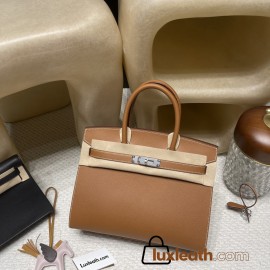 Hermès Birkin Sellier Saddle StitchいEpsom 37 / Gold    Silver Hardware  Full Hand-Stitching   Epsom