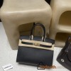 Hermès 30 Birkin Sellier Saddle Stitch Epsom 89 / NOIR Gold Hardware  Epsom