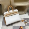 Hermès Birkin Sellier Saddle Stitch Epsom 01 / White  ×37 / Gold   Gold Hardware  Epsom