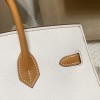 Hermès Birkin Sellier Saddle Stitch Epsom 01 / White  ×37 / Gold   Gold Hardware  Epsom