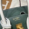 Hermès Birkin Sellier Saddle Stitch Epsom 2Q / Vert Anglais × i2 / Nata     Epsom