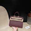 Hermès Birkin Sellier Saddle Stitch Epsom 0G / Rouge Sellier  Rose Gold Hardware  Epsom