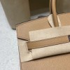 Hermès Birkin25 Sellier Saddle Stitch Epsom 0M / Chai  Silver Hardware   Epsom