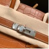 Hermes Birkin 30cm Matta Crocodile 37/ Gold Silver Hardware  Full Handmade birkin30-006