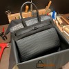 Hermes Birkin 30cm so black Crocodile Black Hardware  Full Handmade birkin30-007