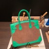 Hermes Birkin 30cm swift& chamois 1K /Bambou & 37/ Gold Silver Hardware  Full Handmade birkin30-009