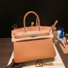 Hermes Birkin 30cm Jonathan 37/Gold Silver Hardware  Full Handmade birkin30-013