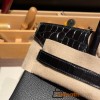 Hermes Birkin 30cm Crocodile& Touch 89 Black (Noir) Gold Hardware  Full Handmade birkin30-018