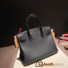 Hermes Birkin 30cm Crocodile& Touch 89 Black (Noir) Gold Hardware  Full Handmade birkin30-018