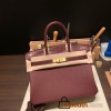 Hermes Birkin 30cm Crocodile& Touch 55/Rouge H Gold Hardware  Full Handmade birkin30-019