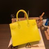 Hermes Birkin 30cm lizard 9L/ CANARI Silver Hardware  Full Handmade birkin30-021