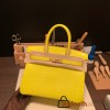 Hermes Birkin 30cm lizard 9L/CANARI Gold Hardware  Full Handmade birkin30-022