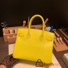 Hermes Birkin 30cm lizard 9L/CANARI Gold Hardware  Full Handmade birkin30-022