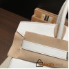 Hermes Birkin 30cm Epsom 01/White (Blanc) Silver Hardware Gold Hardware  Full Handmade birkin30-025