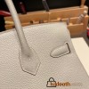 Hermes birkin 30cm togo 80 /Pearl Grey Silver Hardware  Full Handmade birkin30-027