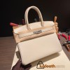 Hermes birkin 30cm togo 10 /Craie Silver Hardware  Full Handmade birkin30-028