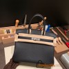 Hermes birkin 30cm togo 89/ Black (Noir) Silver Hardware  Full Handmade birkin30-031