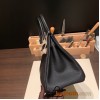 Hermes birkin 30cm togo 89/ Black (Noir) Silver Hardware  Full Handmade birkin30-031