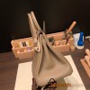 Hermes birkin 30cm togo 18/Étoupe Grey  Gold Hardware  Full Handmade birkin30-035
