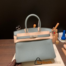 Hermes birkin 30cm togo 63/ Vert Amande Silver Hardware  Full Handmade birkin30-041